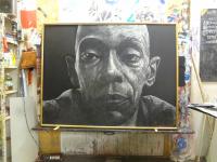 Houtskool op doek 120/150 cm 